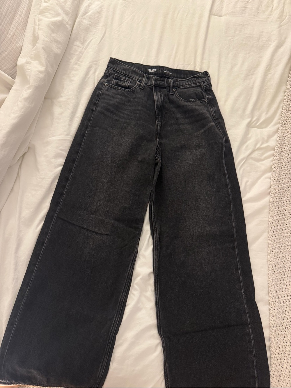 Old Navy Black Baggy Wide-Leg Women's Jeans